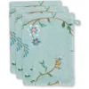 Pip Studio Washandje Set/3 Les Fleurs 16X22 Cm Blauw Online