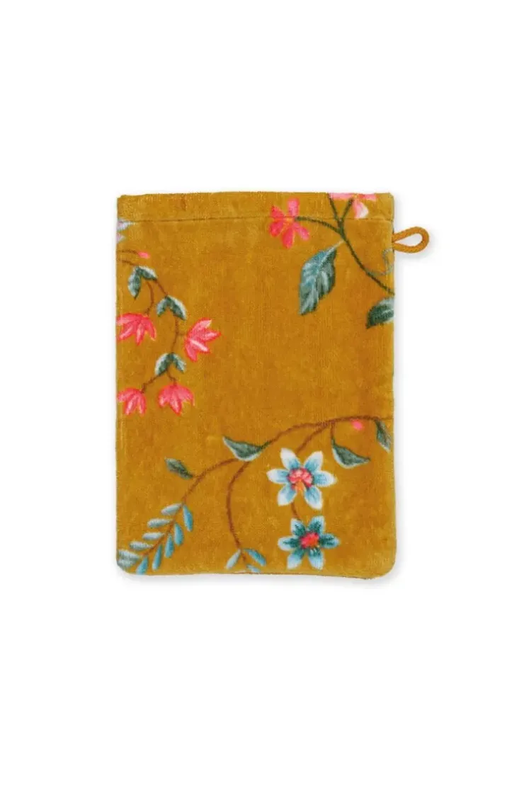 Pip Studio Washandje Set/3 Les Fleurs 16X22 Cm Geel Clearance