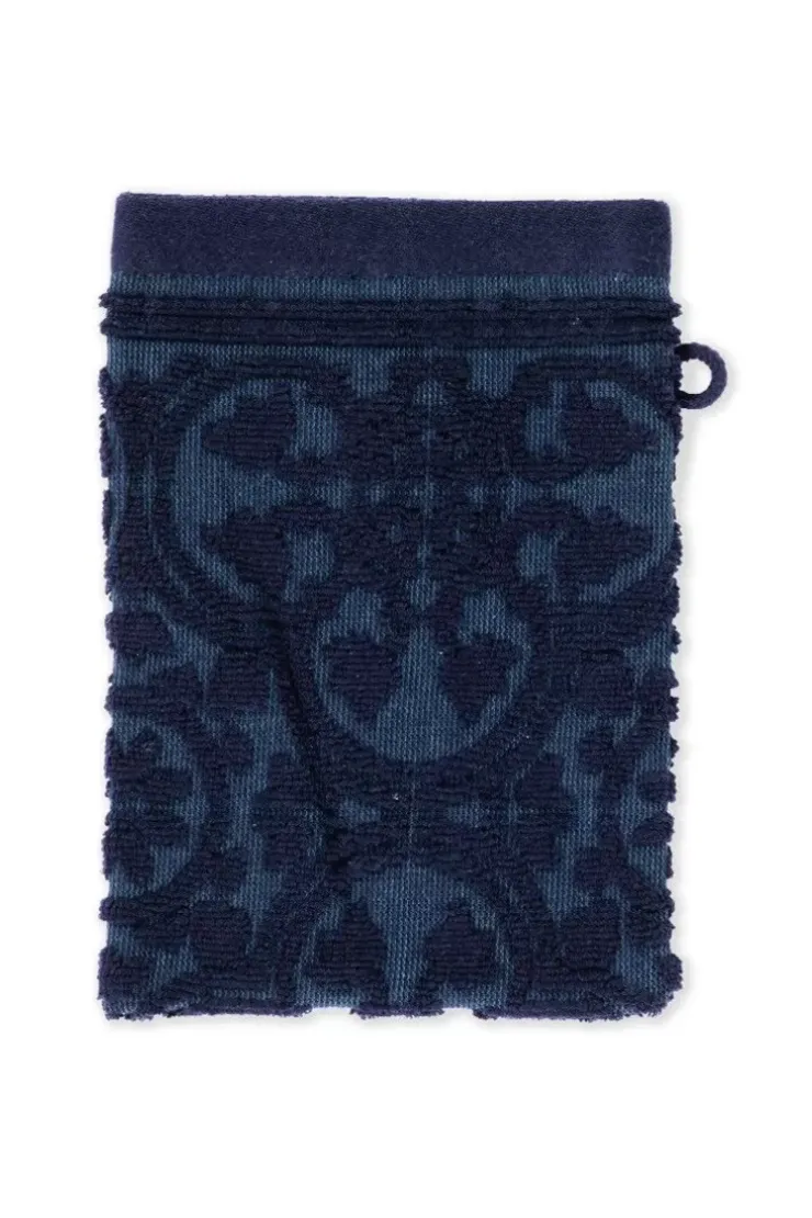 Pip Studio Washandje Set/3 Tile De Pip Donker 16X22 Cm Blauw Best