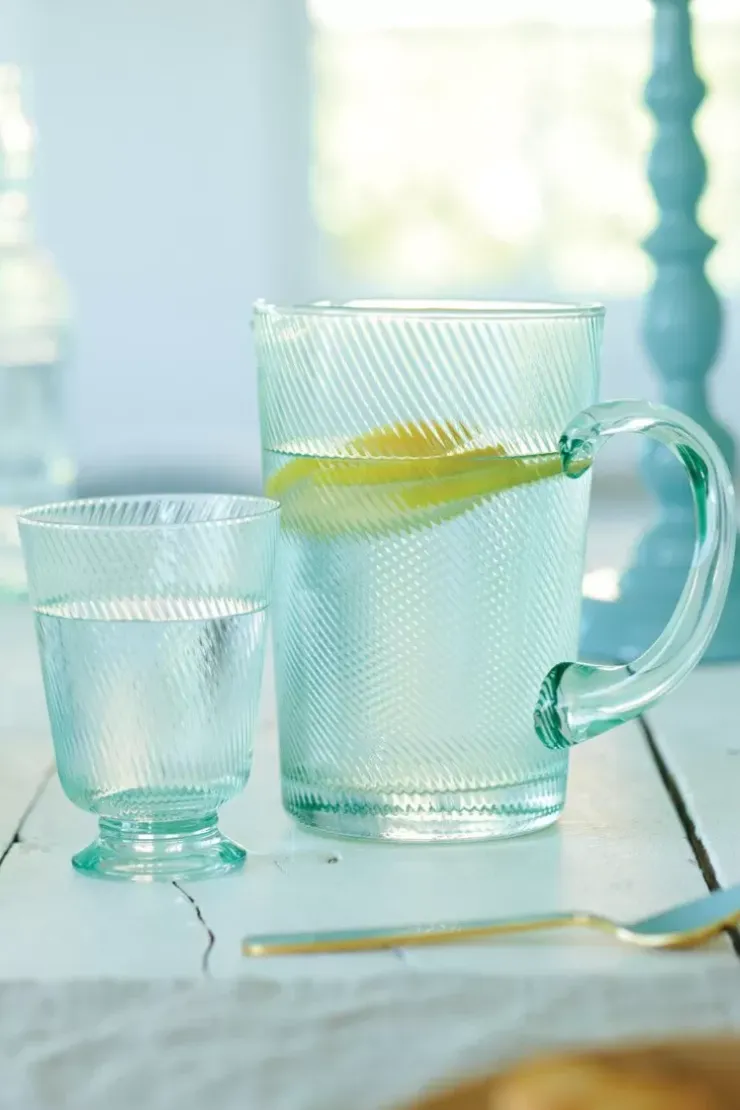 Pip Studio Water Glas Gedraaid Blauw