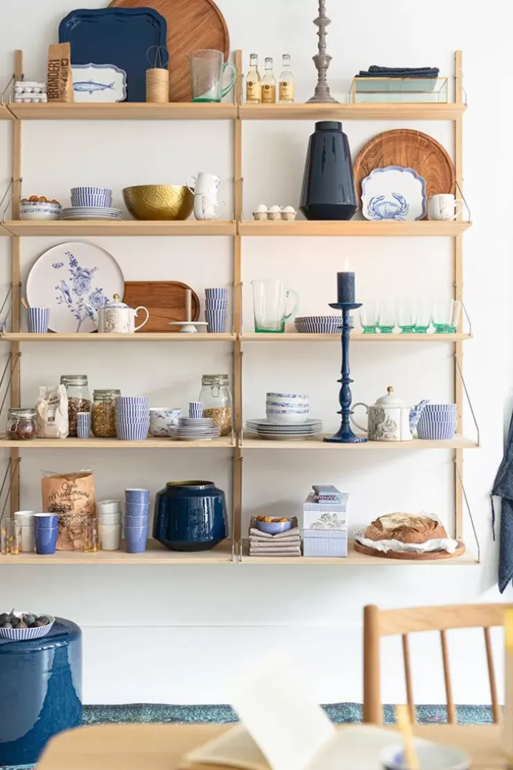 Pip Studio Water Glas Gedraaid Blauw