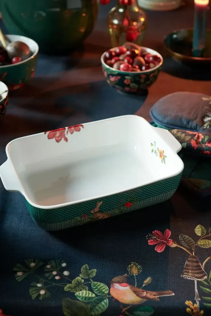 Pip Studio Winter Wonderland Serveerschaal Rechthoekig Groot Groen Clearance